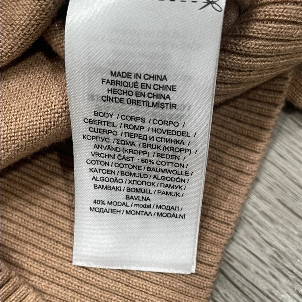 Lauren Ralph Lauren Women's Camel Crew Neck Sweater - Picture 3 of 3